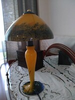 Gallé Typ francia  asztali lámpa /Lampe Grand modele Pate de Verre Jaune/