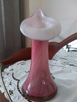 Murano calla lilly glass multicolor glass vase