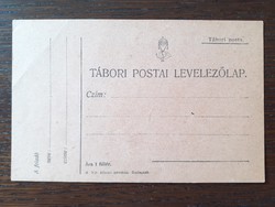 Régi tábori postai levelezőlap