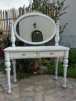 Old antique provence dressing table, vintage console table