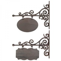 Cast iron signboard