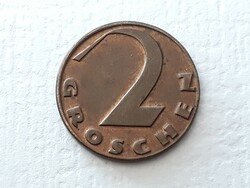 2 Groschen 1925 coin - Austrian 2 gröschen 1925 foreign coin of Austria