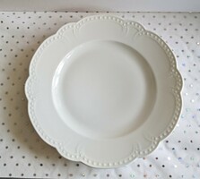 Régi Zsolnay fehér gyöngyös tányér