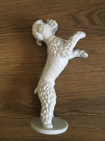 Ritka jelzett Unterweissbach porcelán kutya 22 cm.magas