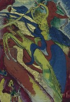 Kandinsky - Knights of the Apocalypse - canvas reprint on blindfold