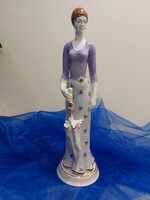 Hollóházi Porcelán- Esernyős Nő