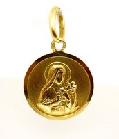 Gold Mary Card Medal (zal-au101737)
