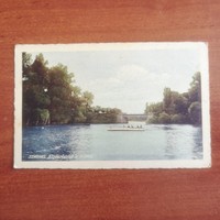 Szarvas - Körös folyó - híddal - 1930 képeslap