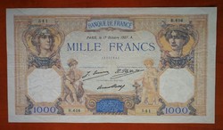 Franciaország 1000 Francs 1927 F