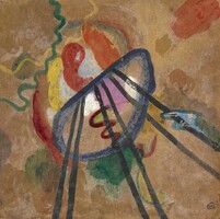 Kandinsky - boots - canvas reprint on blindfold