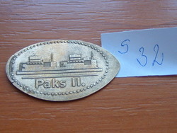 PAKS II. TOKEN, ZSETON ( 5 FT-BÓL)  S32