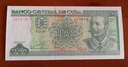 Kuba 5 pesos 2017 UNC