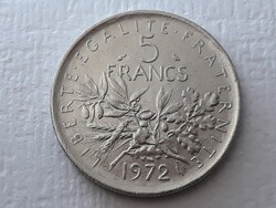 5 Franc 1972 Coin - French 5 Franc 1972 Foreign Coin