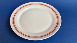 Great Plain flat plate with red gold striped big plate