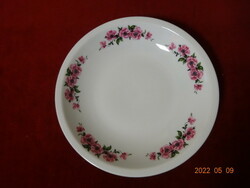 Lowland porcelain deep plate with rose pattern. He has! Jókai.