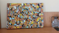 (K) abstract painting 34x49 cm