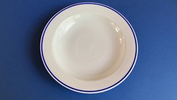 Alföldi blue striped canteen deep plate soup plate