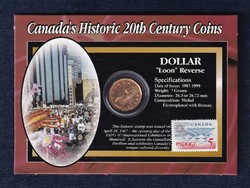 Kanada 20. századi történelme jeges búvár 1 dollár 1996 + EXPO 67 bélyeg szett (id48148)