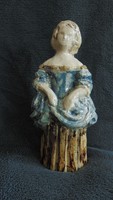 Antique handicraft ceramic lady sculpture