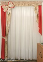 Extraordinary and special curtains sewn ready with bow decoration new