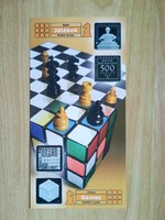 HUF 500 2002 chess-rubik dice brochure