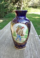 XIX. századi Fischer J. kerámia váza