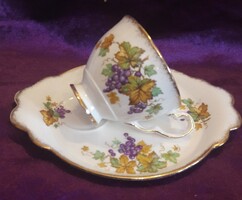Angol porcelán teás csésze tányérral (L2525)