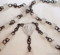 Antique rosary decorated with pearl eyes