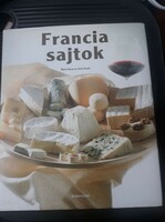 Francia sajtok, borok- képes album-Design könyv, sajt/bor
