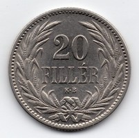 Magyarország 20 magyar fillér, 1894