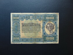 100000 korona 1923 ritka bankjegy