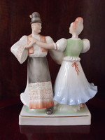 Antique zsolnay figurine of Matyo couple