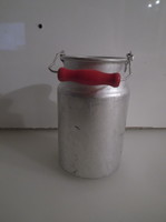Aluminum - milk jug - 11 x 6 cm + 2 cm ears - old - Austrian - flawless