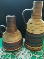 Retro jelzett német kerámia váza pár