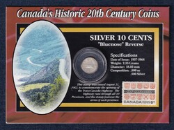 Kanada 20. századi történelme Bluenose 10 cent 1956 + Transz-kanadai Autópálya bél (id48156)