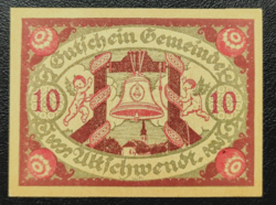 Osztrák notgeld 10 heller 1920 UNC