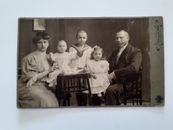 Antik bécsi családi fotó 1907 L.Grillich fénykép Wien