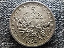 Franciaország .835 ezüst 5 Frank 1964 (id47013)