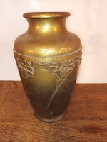 Régi sárgréz váza