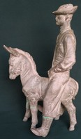Dt/060 - sculptor Károly Antal - shepherd on a donkey