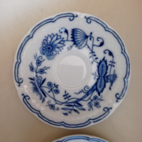 2 pieces of onion-patterned thun porcelain plate, 13.5 cm in diameter