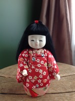 Régi Japán kézműves baba