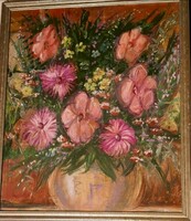 Fk/209 - unknown painter - flower still life painting