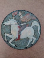 Kerámia lovas falikép