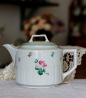 Antik Elbogen, kézzel festett, csodaszép, nagy méretű porcelán kanna, teás kanna