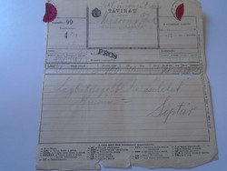 Ka337.12 Telegram moussong tobacco audit pécs 1906 szentlőrinc