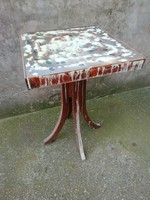 Retro fa kis asztal, művészi design