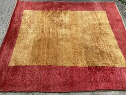 Exclusive silky gloss Persian hand-knotted sign hand-knotted wool gabbeh design rug