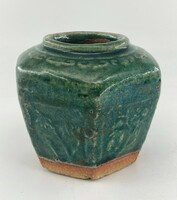 Antique Chinese Celadon Glazed Tea Ginger Jar Pot - China Qing Dynasty 18th / 19th Century