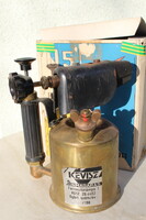 Retro petrol soldering lamp in its original box